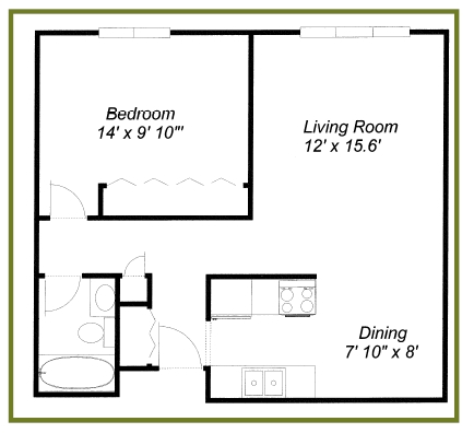 1HAB/1BA - Hilltop Lane Apartments