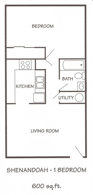 1BR/1BA - Shenandoah Apartments