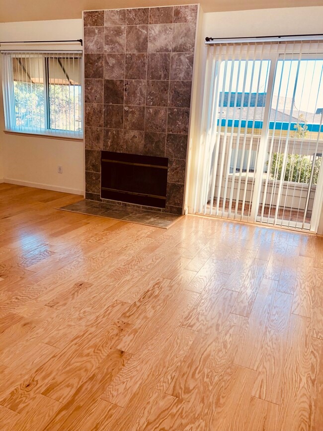 sala de estar con chimenea a leña - 246 Bonita Ln