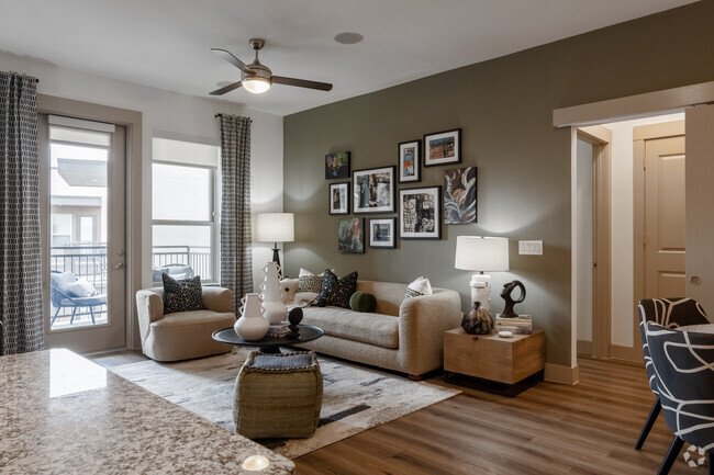 2BR, 2BA - 1,236SF - Living Room - Alexan Braker Pointe