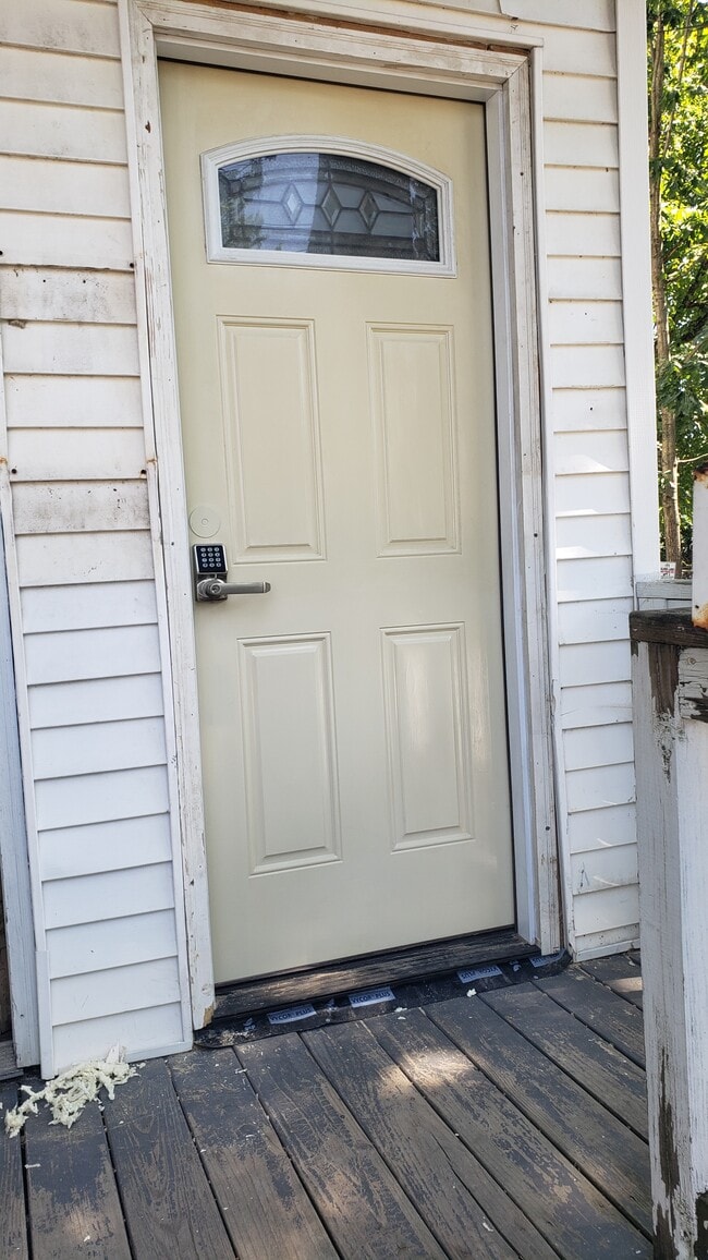 Front entrance with digital lock - 111 Silver Lake St
