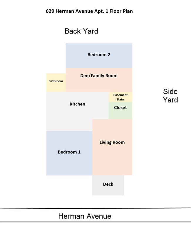 Floor Plan - 629 Herman Ave