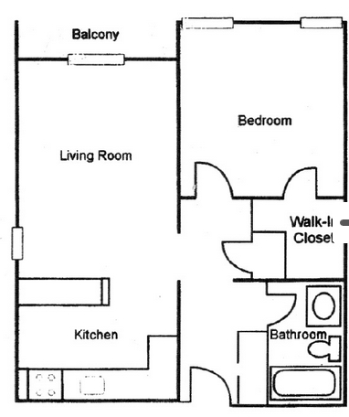 1HAB/1BA - Parkview Village Apartments