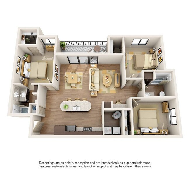 Seven - 3x2 - 2 habitaciones - 2 baños - 1,256 ft² - Seven (AZ)