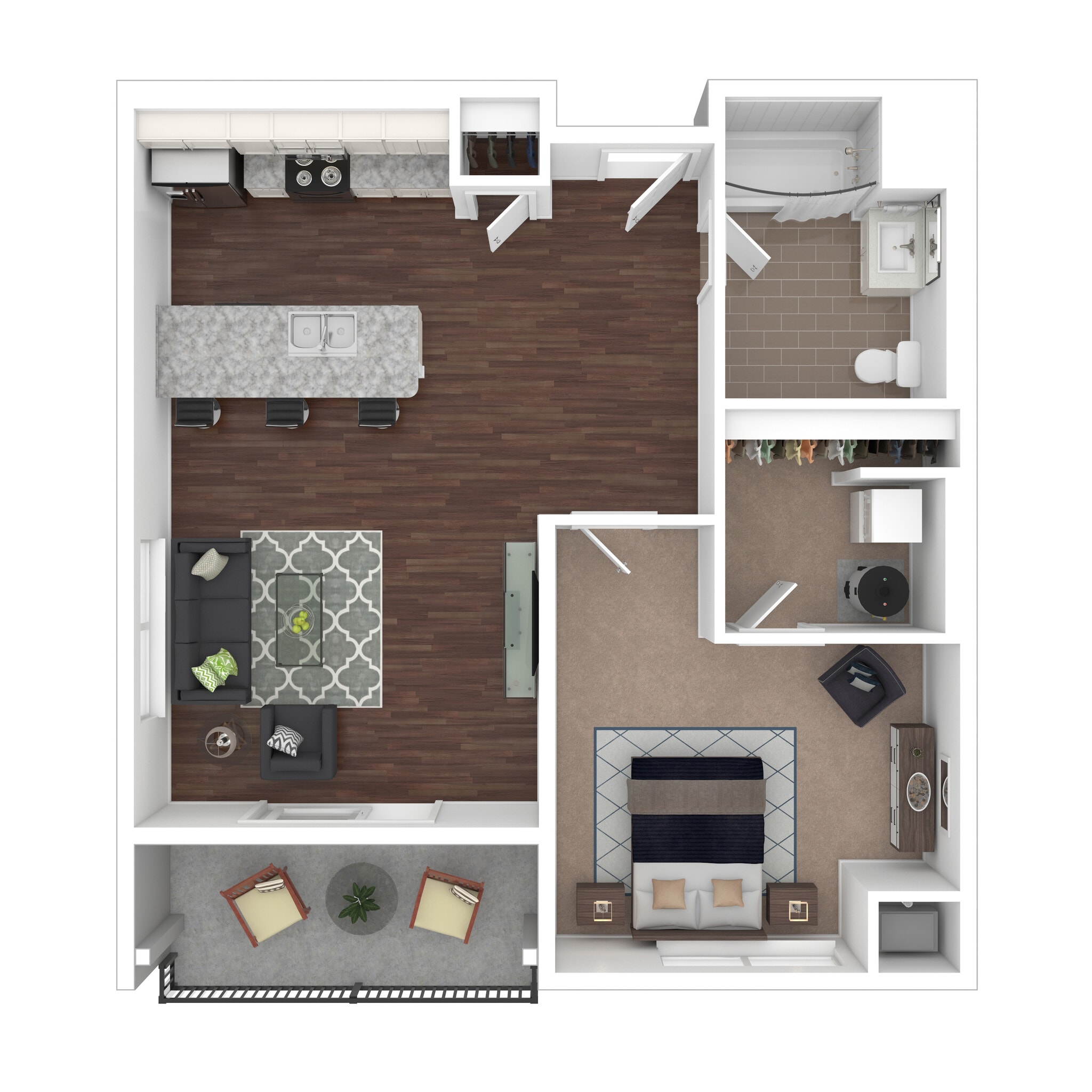 The Lumos Apartments – 1 Bed 1 Bath
