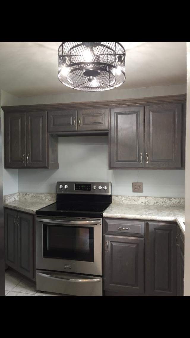 Kitchen with custom Amish made cabinets - 718 S Norman Ave