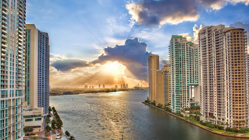 the view at the sunrise - 200 Biscayne Boulevard Way