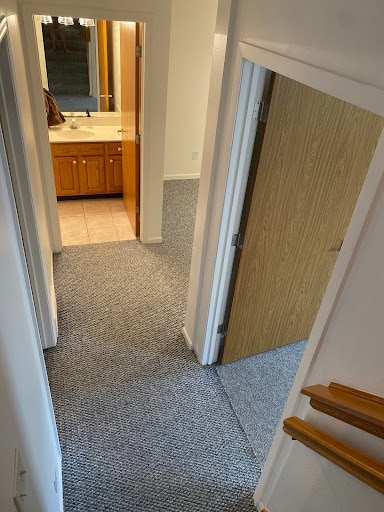 Picture coming down the hallway: Bedroom is the first door on the right, the office space is next. - 9 Daytona Beach Dr