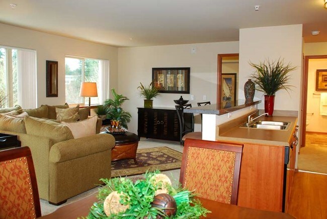 Sala de estar - Echo Lake Apartments