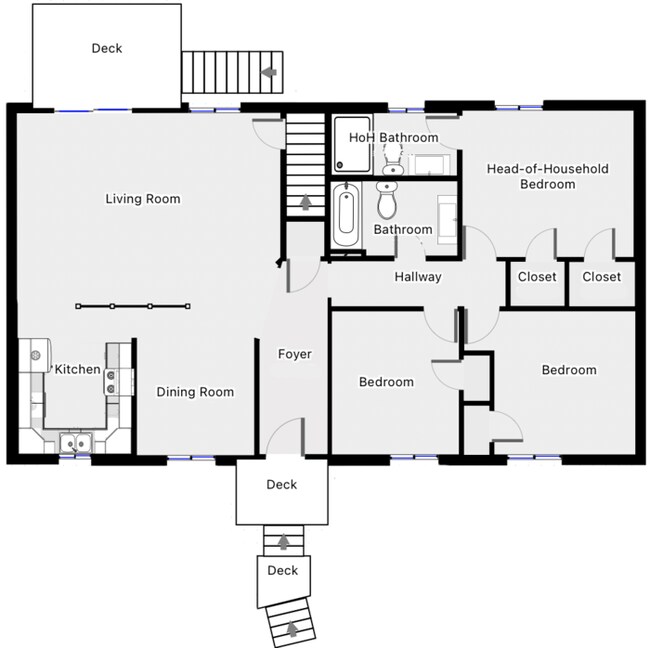 Newly Renovated 3 Bed 2 Bath Home in Irond... House for Rent in