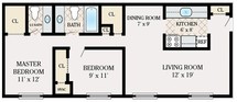 2 bedroom 1.5 bath