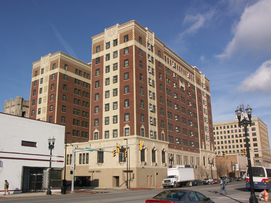 View from the southeast - Genesis Towers Senior Highrise