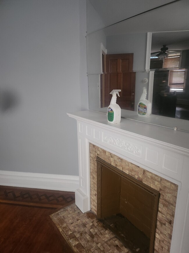 Newly painted dining room with fireplace - 238 N Lockwood Ave