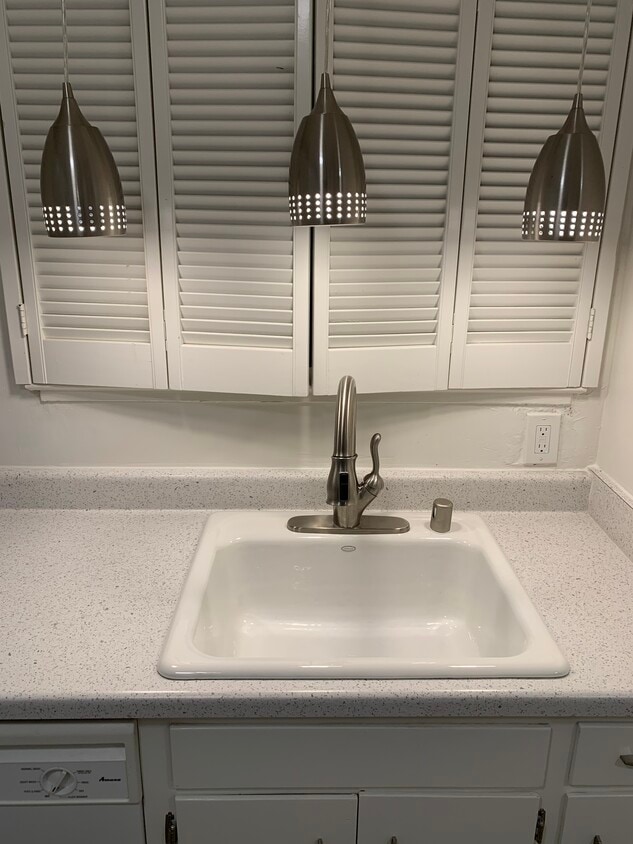 New sink, faucet, pendant lighting, countertops - 342 E Saint Charles St