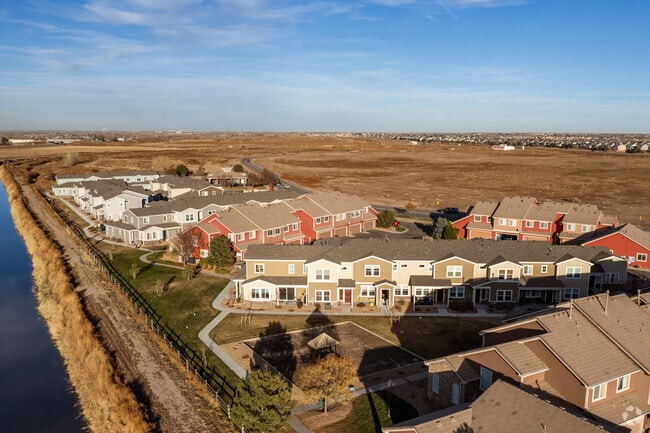 The Commerce City industrial side is home to a small townhome community.