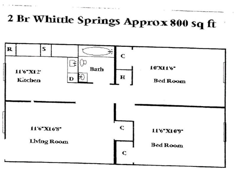 2HAB/1BA - Whittle Springs