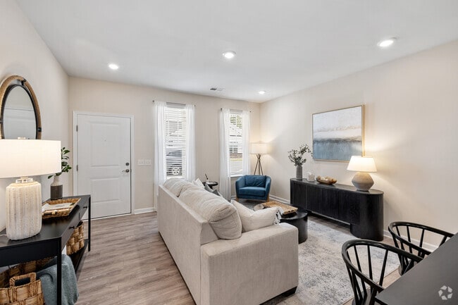 B1 - 2BR, 2BA - 1,174SF - Living Room - Arbor View Townhomes