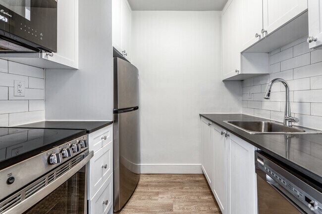 1 chambre, 1 salle de bain - 57 m² - Cuisine - 109-115 & 123 Westwood Drive