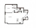 1 Bed 1 Bath - Penthouse (972 sq ft)