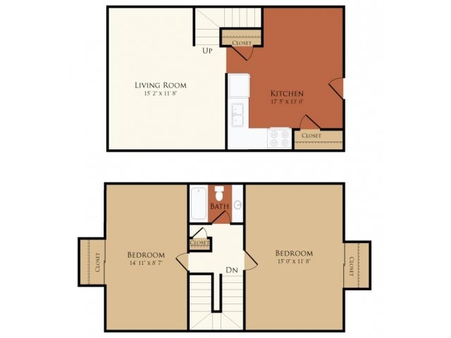 2BR/1BA - Redwood Terrace