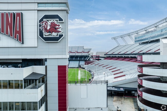 Williams–Brice Stadium, popularly known as "Willy B", is a football stadium in Columbia.