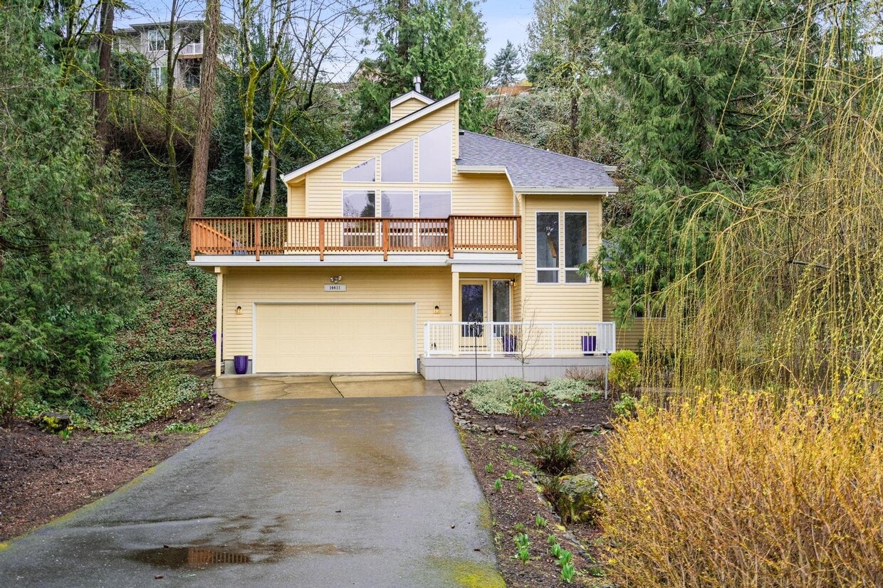 Primary Photo - Forested, updated 3-bdr/2-bath contemporar...