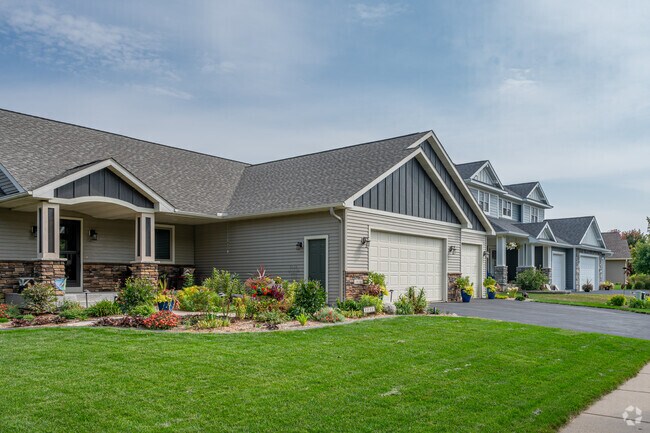 Many homes throughout River Falls have detailed landscaping and thoughtful entries to the home.