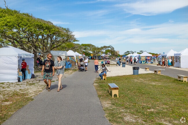 The Ballyhoo Festival has juried art booths for festival goers to peruse