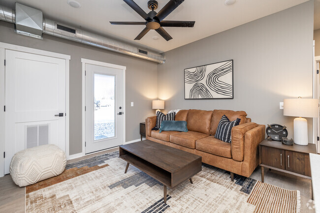 2BD, 2BA - 871SF - Living Room - Capital Lofts