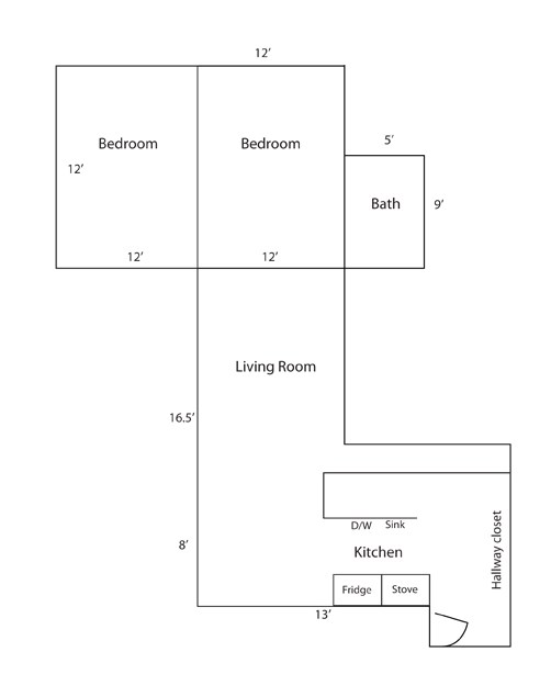 2BR/1BA - Village View