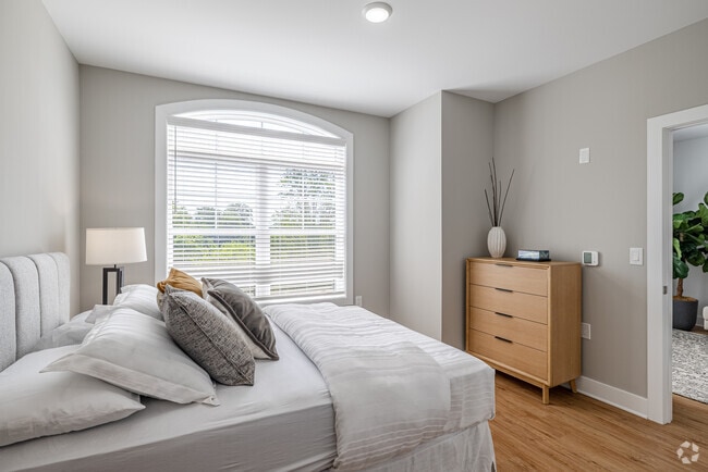 2BR, 1BA - 676SF - Primary Bedroom - Meridia Upper Main