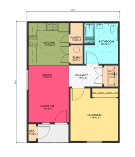 667 ft² - Verde Palms Apartments