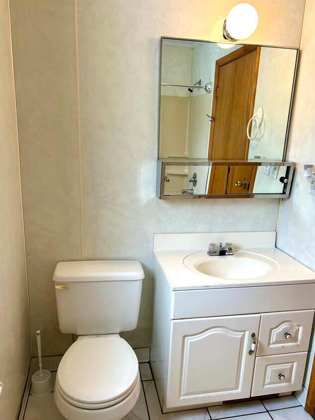 Bathroom with full shower and bath tub - 584 Ridge Rd
