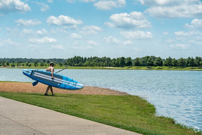 Shelby Farms in Memphis is a local favorite spot for paddle boarding and water activities.