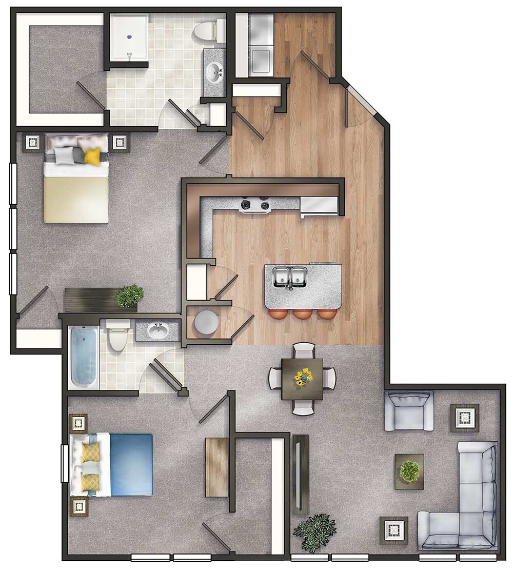 Traditions at Royalton Place - Seniors 55+ – 2 Bedroom Craftsman Premier Corner