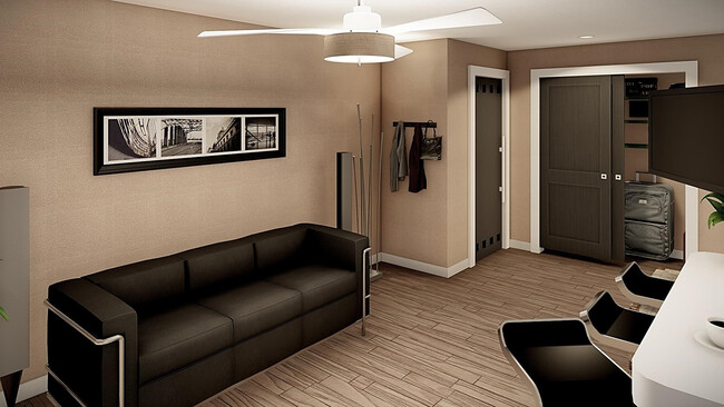 ¡Sala de estar - Mission Trail Apartments