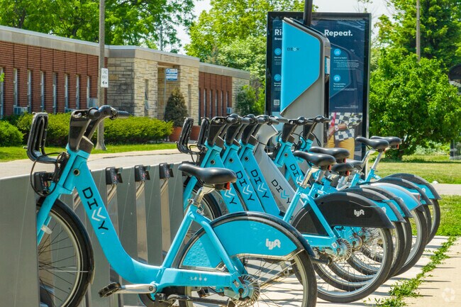 Divvy bike rentals help residents get around Merrionette Park.