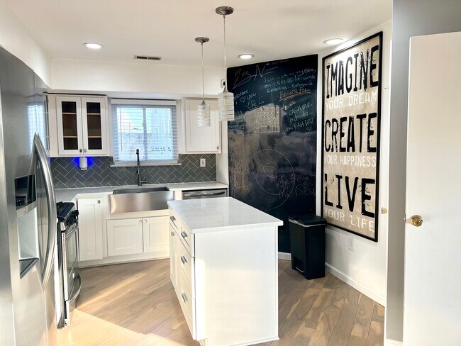 remodeled kitchen with updated stainless steel appliances - 316 N Broad St