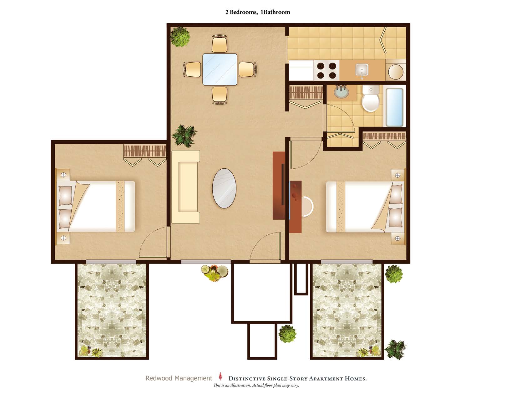 Chestnut Acres Apartments – 2 Bedroom - Call for Availability