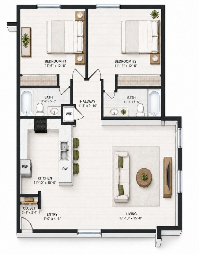 Floor Plan - 2nd Floor - Chambers Lofts