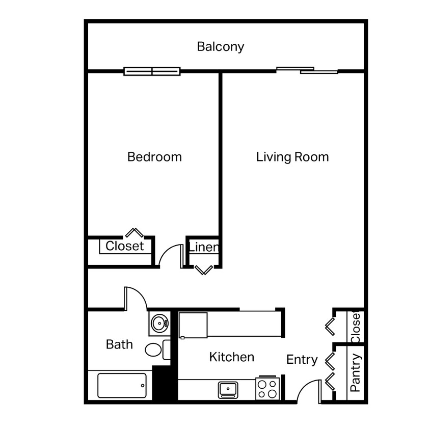 Plano de planta - Burton Place