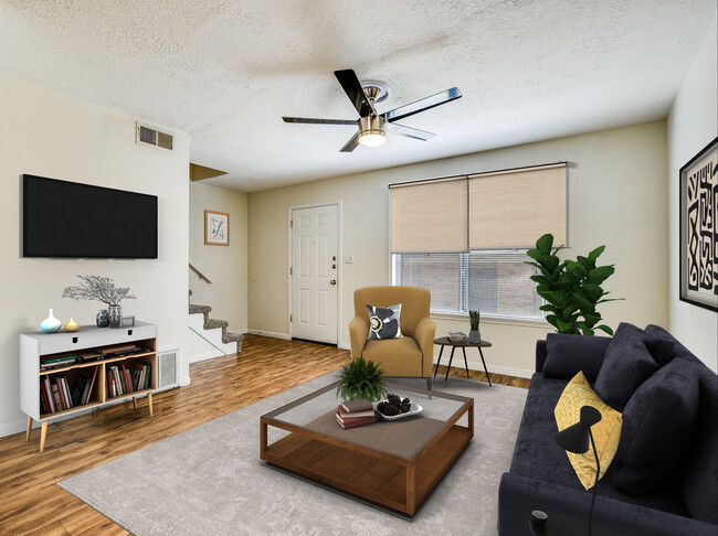 Townhome H - Living Room - Windmill Townhomes & Duplexes