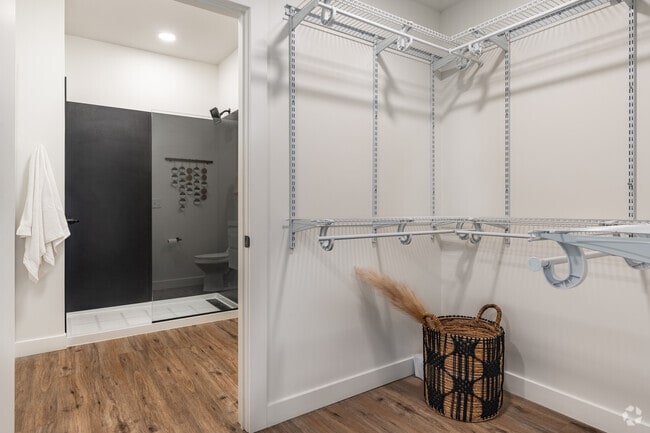 2BR, 2BA - 1,117SF - Closet - THE STATION at Trolley District