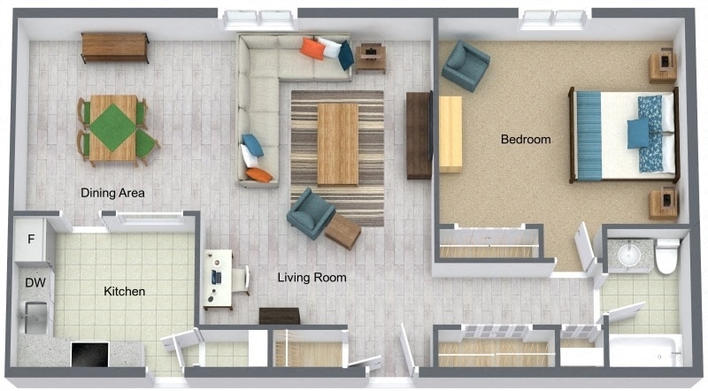Wynwood Apartments – 1 Bedroom 1 Bath