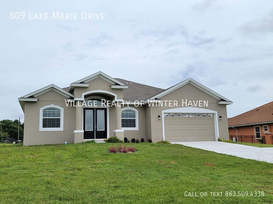 Brand New Home with view of Lake Marie House for Rent in Dundee, FL
