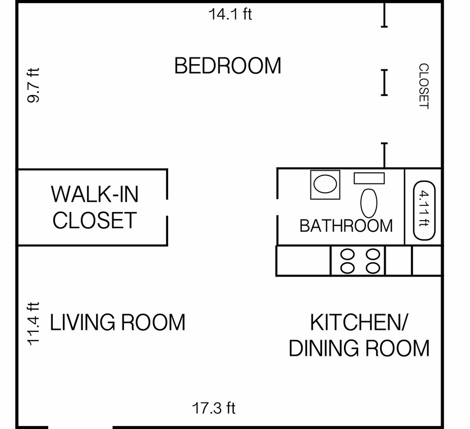 Plano de planta - Country Place Apartments