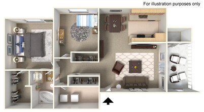 2BR/1BA 963SF - Springs of Country Woods