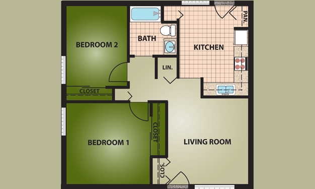 2HAB/1BA - Fostoria Townhomes/Eco Village