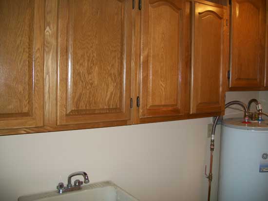 Washer & dryer included! Laundry room storage cabinets. - 502 Mercer Rd