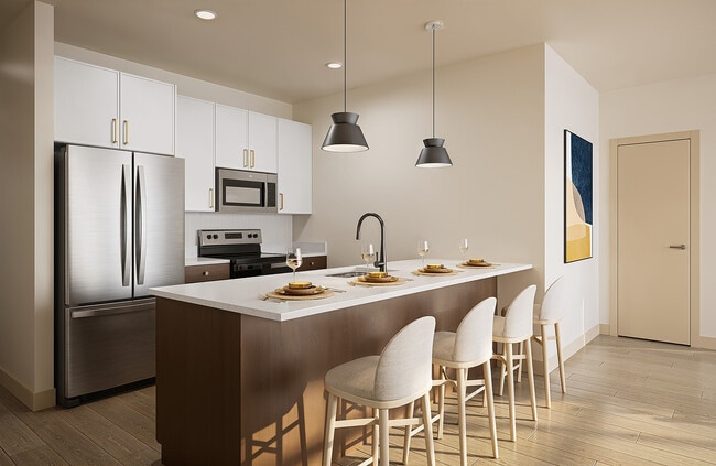 Unit Kitchen - Rye Apartments